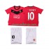 Camisola Manchester United Rooney 10 2009 Retro Criança Equipamento Primeiro 2010 Manga Curta
